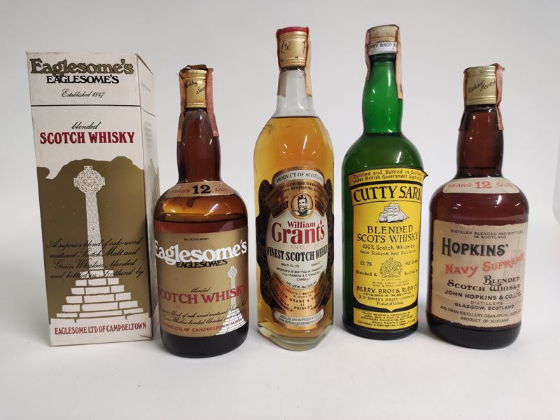 Eaglesome's, Grant's, Cutty Sark, Hopkins', Scotch Whisky  - Auction Spring Wines and Spirits - Cambi Casa d'Aste