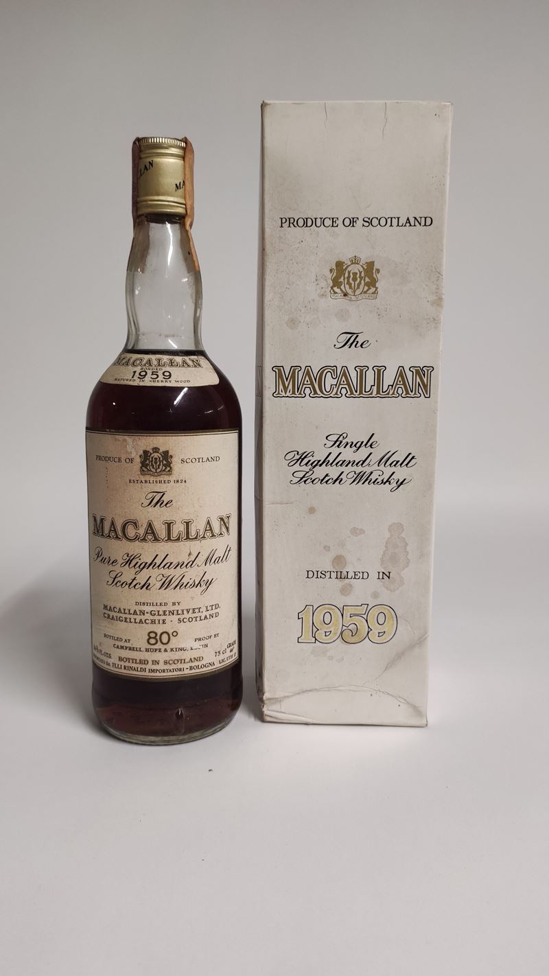 The Macallan 1959, Pure Highland Malt Scotch Whisk  - Asta Spring Wines and Spirits - Cambi Casa d'Aste