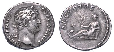 Adriano, 117-138. Denario, Anni 130-133. Roma.