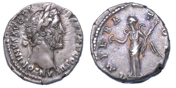 ANTONINO PIO, 138-161. Denario, anni 143-144. Roma.
