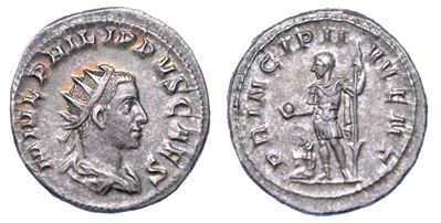 Filippo II (cesare), 244-247. Antoniniano. Roma.