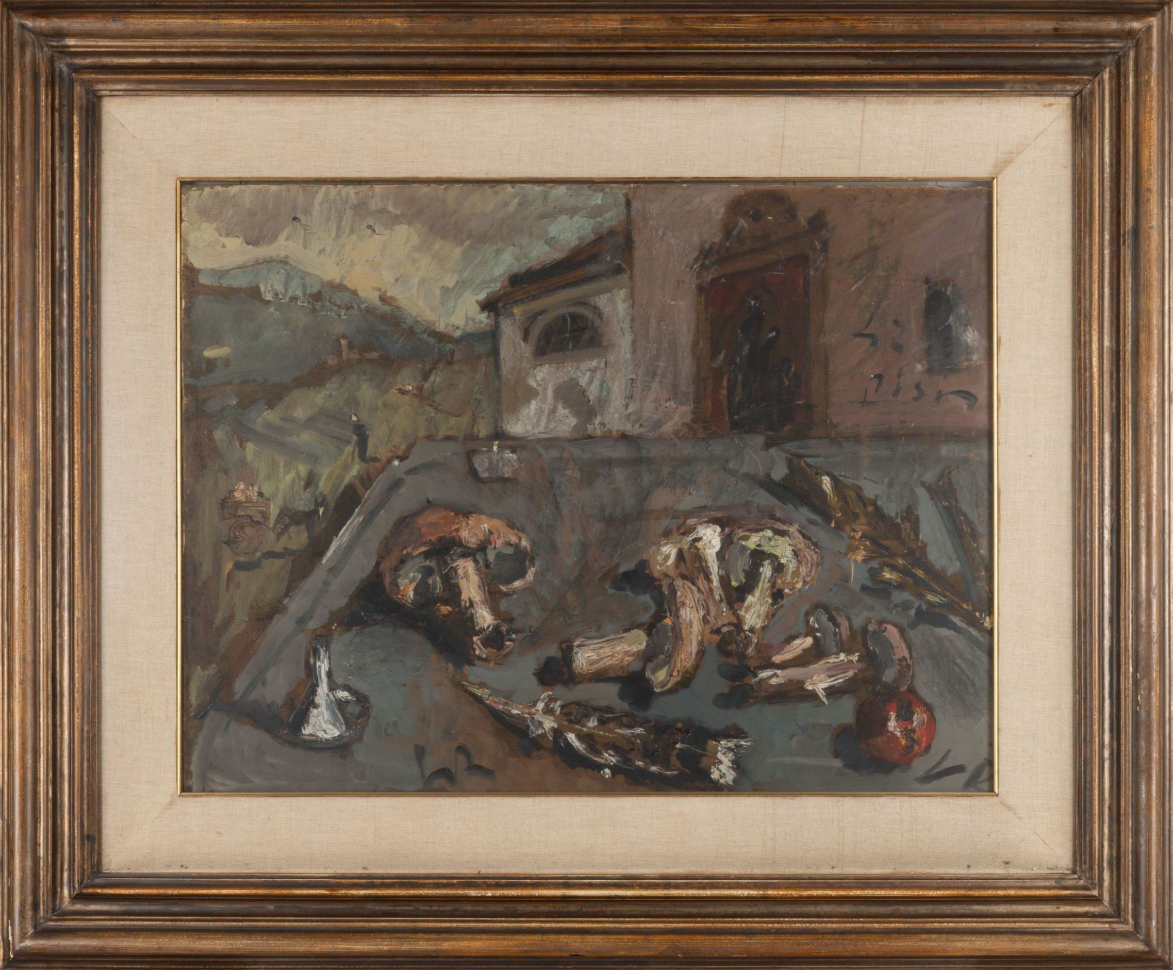 Filippo De Pisis - Natura Morta con Funghi