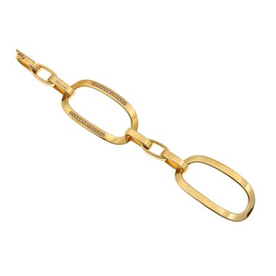 Bracciale “cerchi” con Piccoli Diamanti per Ct 0.63 Totali