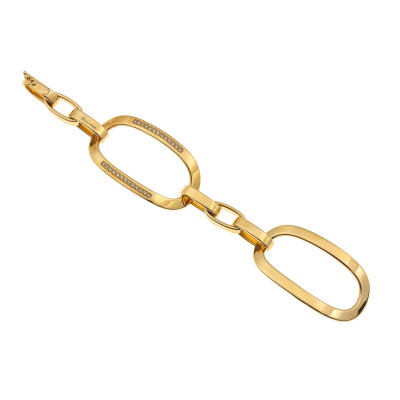 Diamond and gold bracelet  - Auction Fine Jewellery - Cambi Casa d'Aste