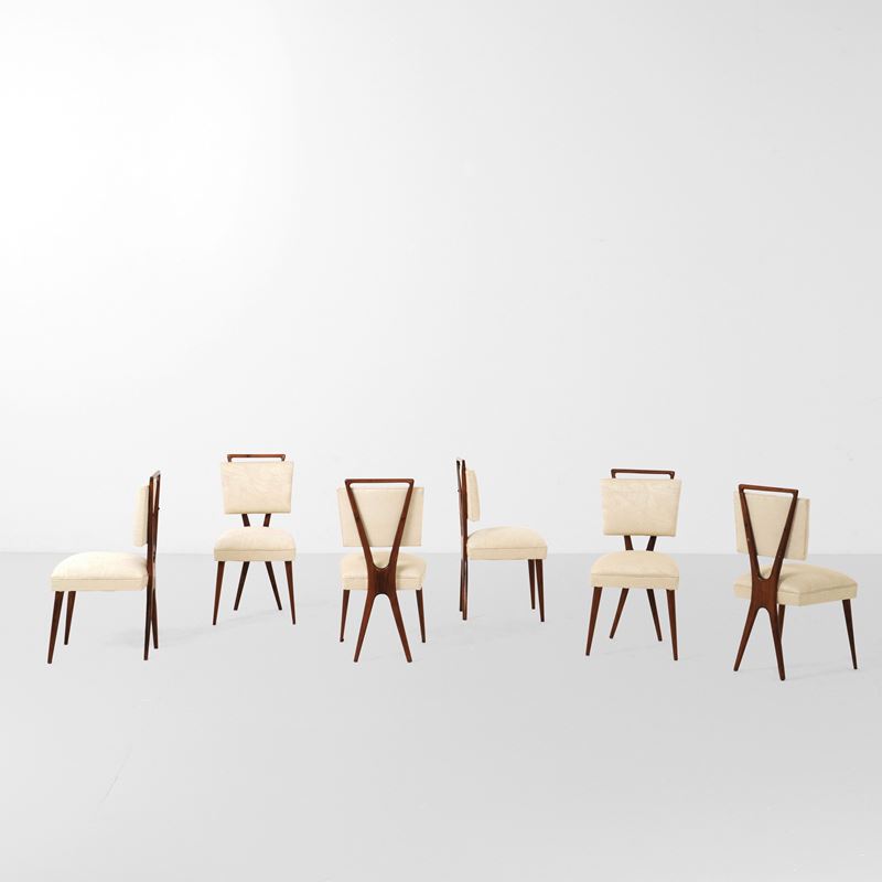 Gianni Vigorelli : Sei sedie  - Auction Design - Cambi Casa d'Aste