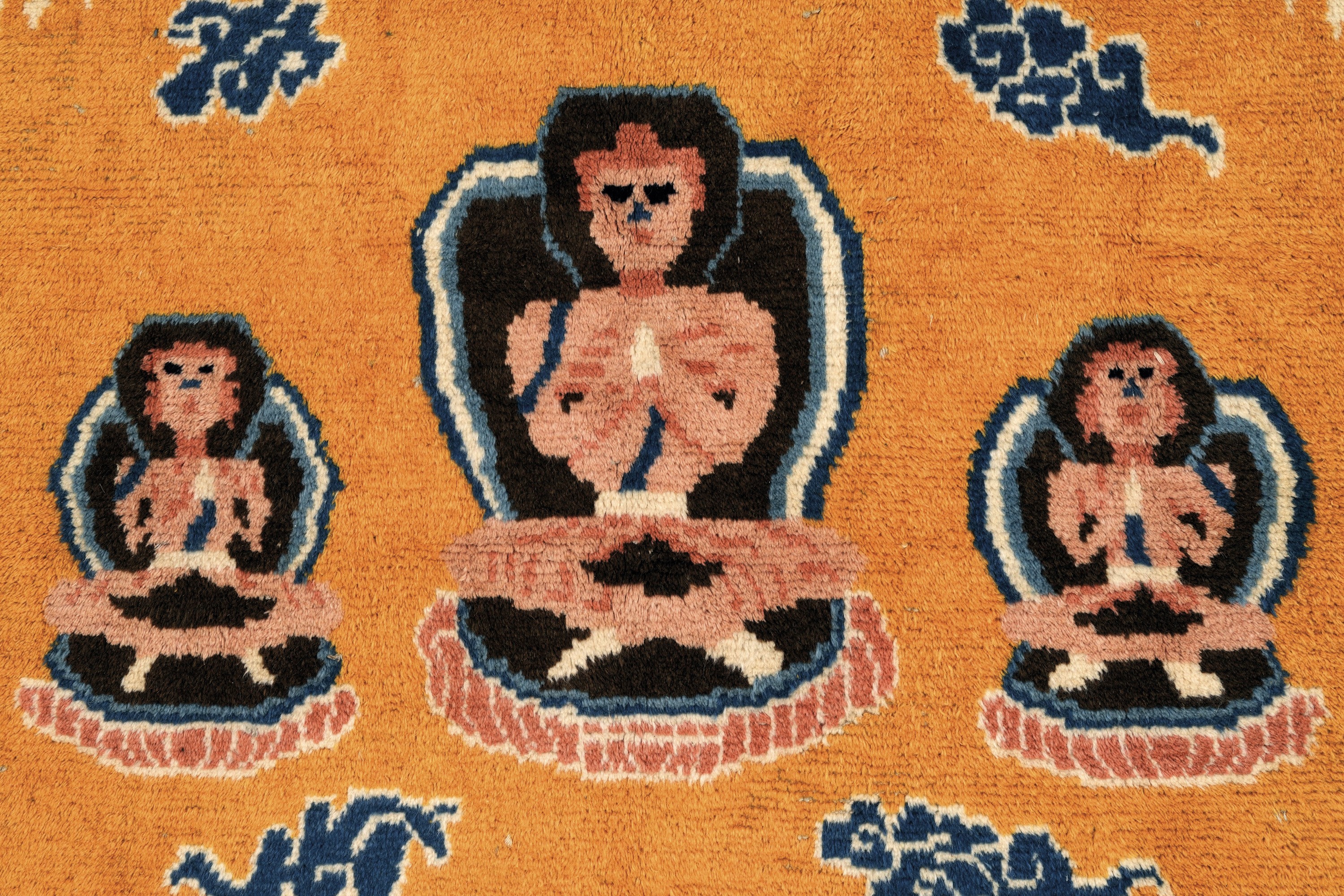 Particolare Tappeto. Tibet, Inizio XX Secolo