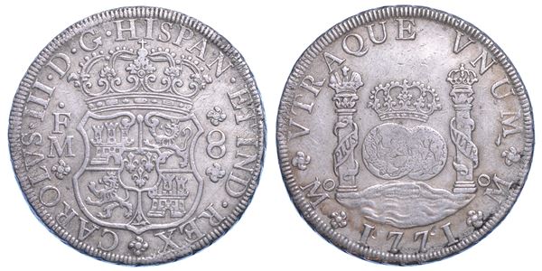 MESSICO. CARLOS III, 1759-1788. 8 Reales 1771. Città del Messico.