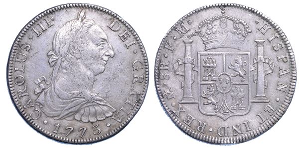 MESSICO. CARLOS III, 1759-1788. 8 Reales 1773. Città del Messico.