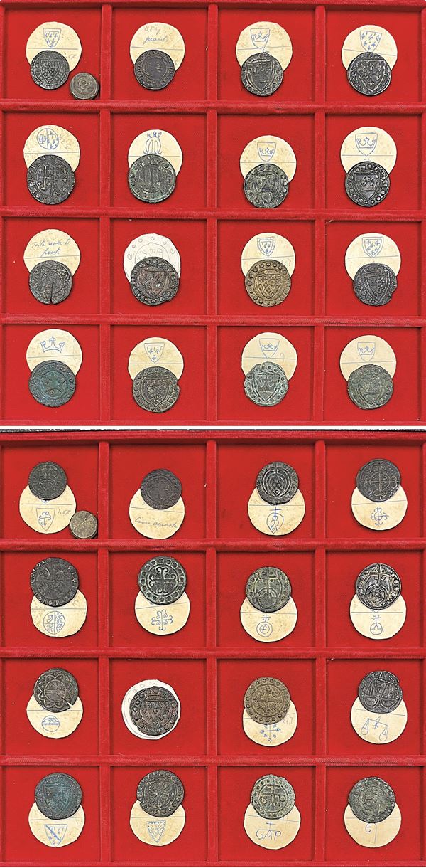 NAPOLI. Lotto di diciassette tessere mercantili.