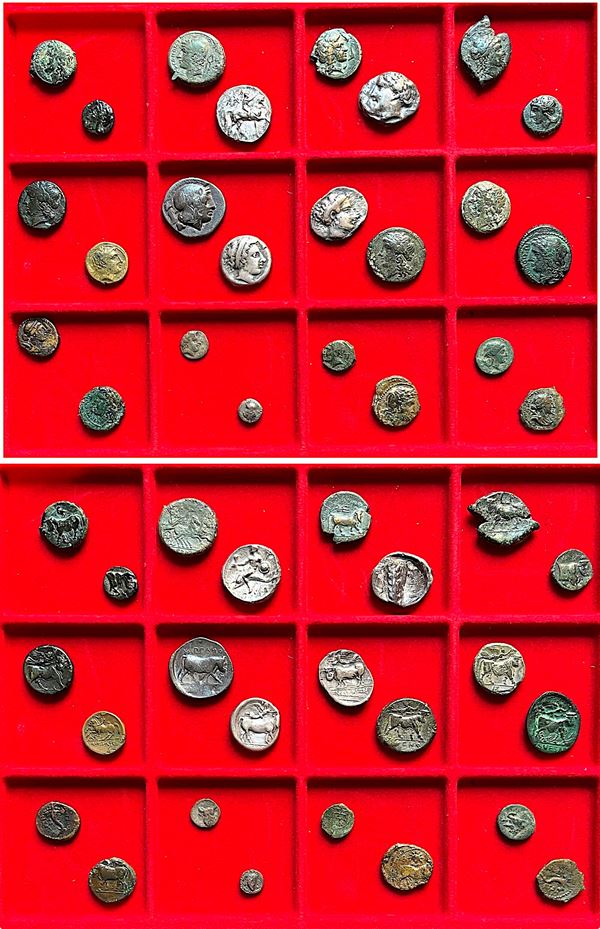 MAGNA GRECIA. Lotto di 24 monete.