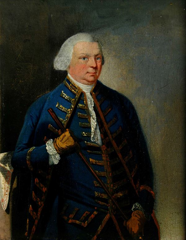 Scuola del XVIII secolo Ritratto di ammiraglio