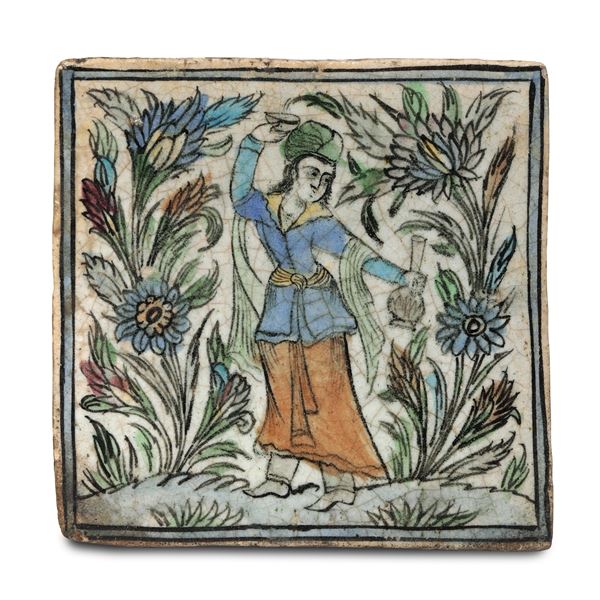 Mattonella Persia (Iran), tardo XIX o inizi del XX secolo