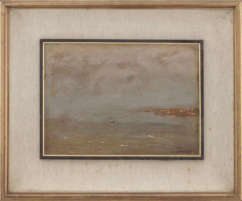 Pittore del XIX-XX secolo Marina  - Asta Dipinti del XIX-XX Secolo - Cambi Casa d'Aste