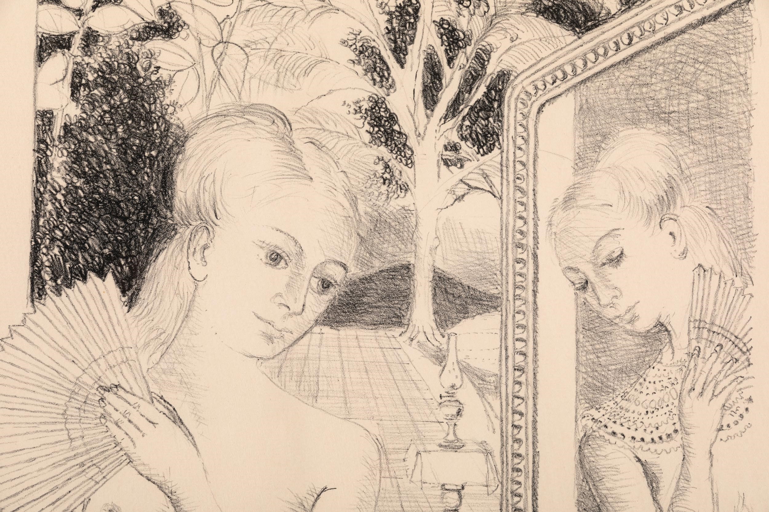 Paul Delvaux - L’eventail