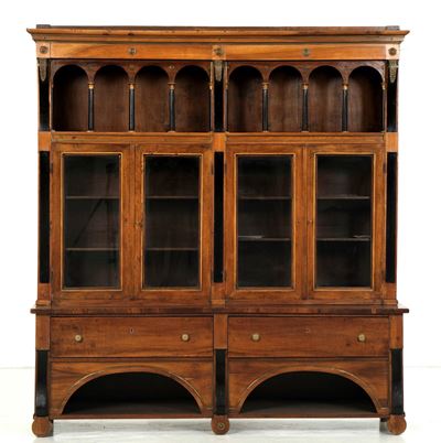 Credenza con Alzata in Stile Impero. XX Secolo