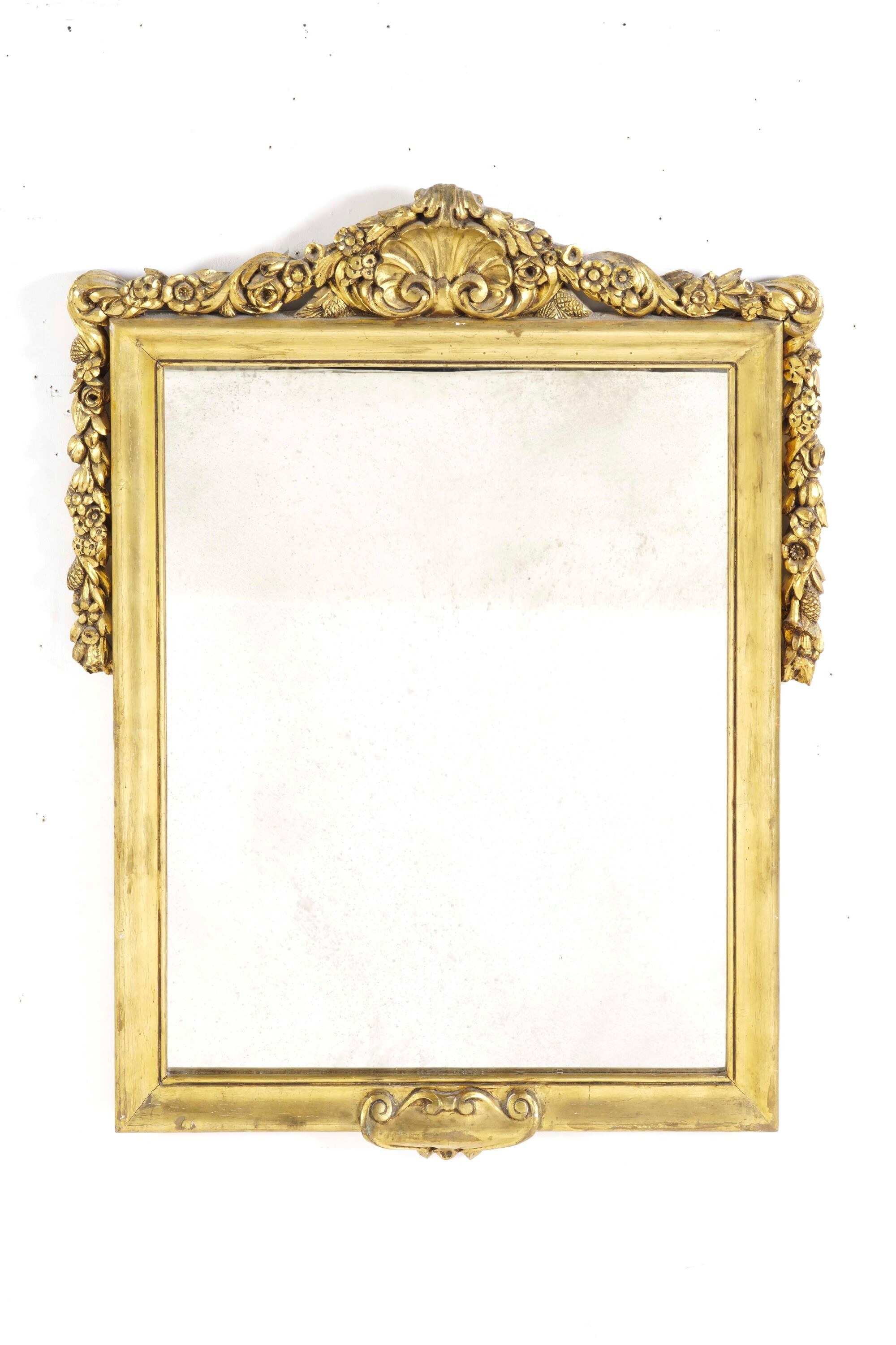 Due Specchiera con Cornici in Legno Dorato. XX Secolo