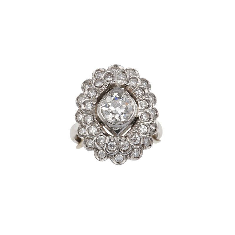 Diamond and gold ring  - Auction Fine Jewellery - Cambi Casa d'Aste