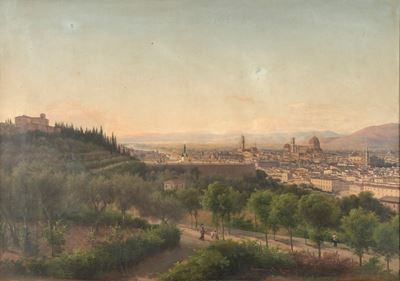 Lusignano De Cuppis (XIX-XX Secolo) Veduta di Firenze
