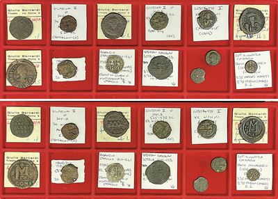 Impero Bizantino e Area Mediterranea. Lotto di Tredici Monete.