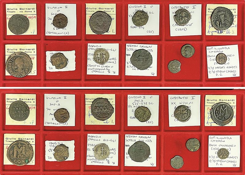 IMPERO BIZANTINO E AREA MEDITERRANEA. Lotto di tredici monete.  - Asta Numismatica - I - Cambi Casa d'Aste