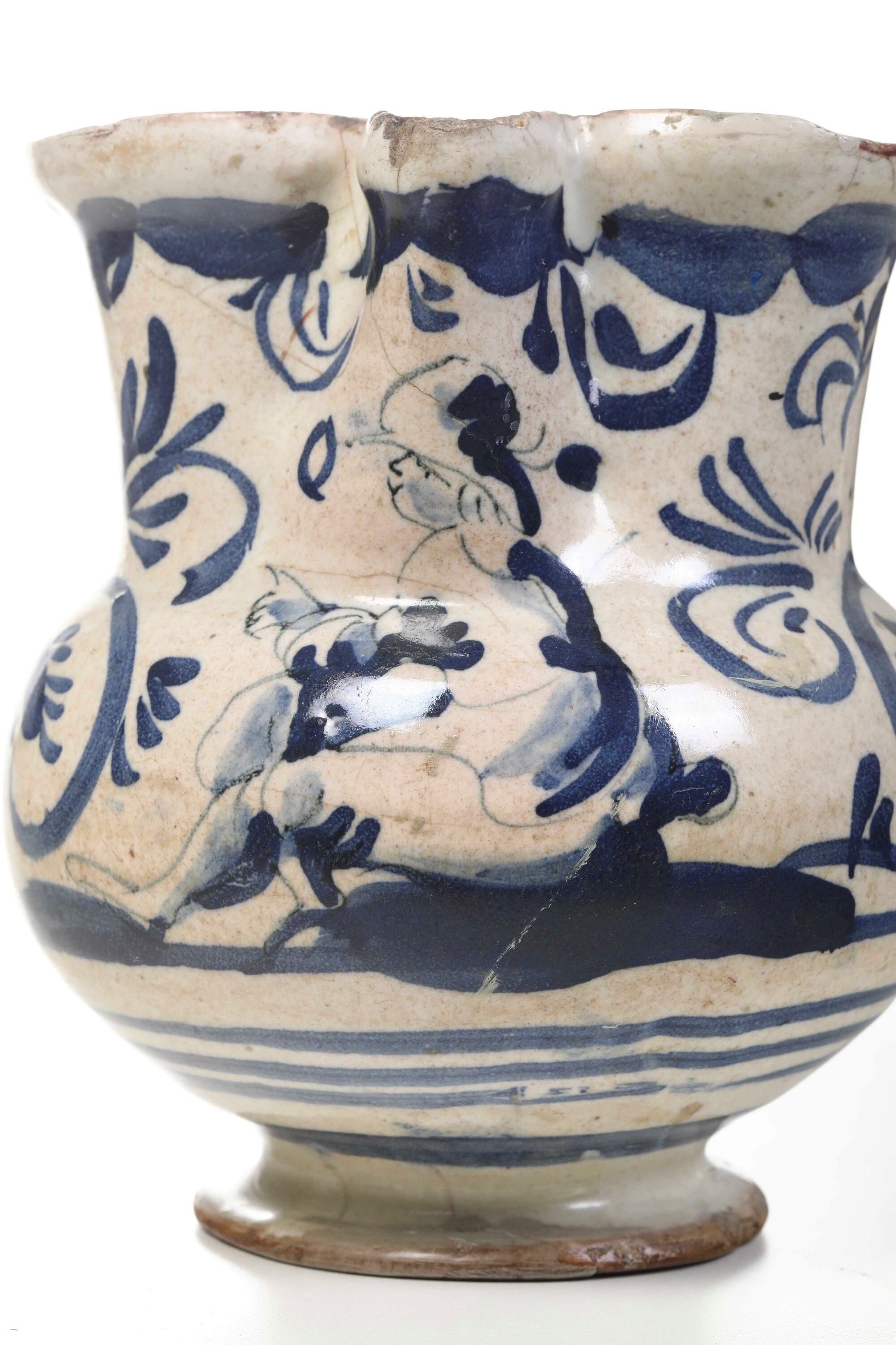 Brocca in maiolica, Liguria, XVIII secolo