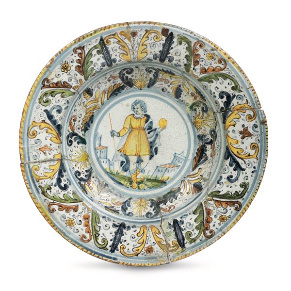 Raro piatto Castelli, inizi del XVII secolo 
