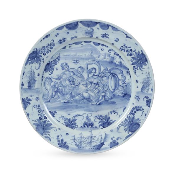 Piatto reale Savona, 1670-1680 circa 