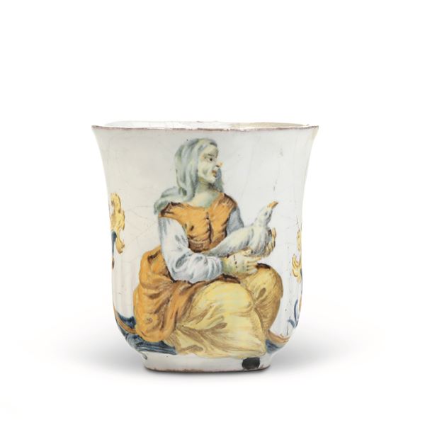 Tazza Castelli, probabile Bottega di Gesualdo Fuina, fine del XVIII secolo 