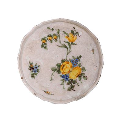 Alzatina, maiolica, fine XVIII secolo