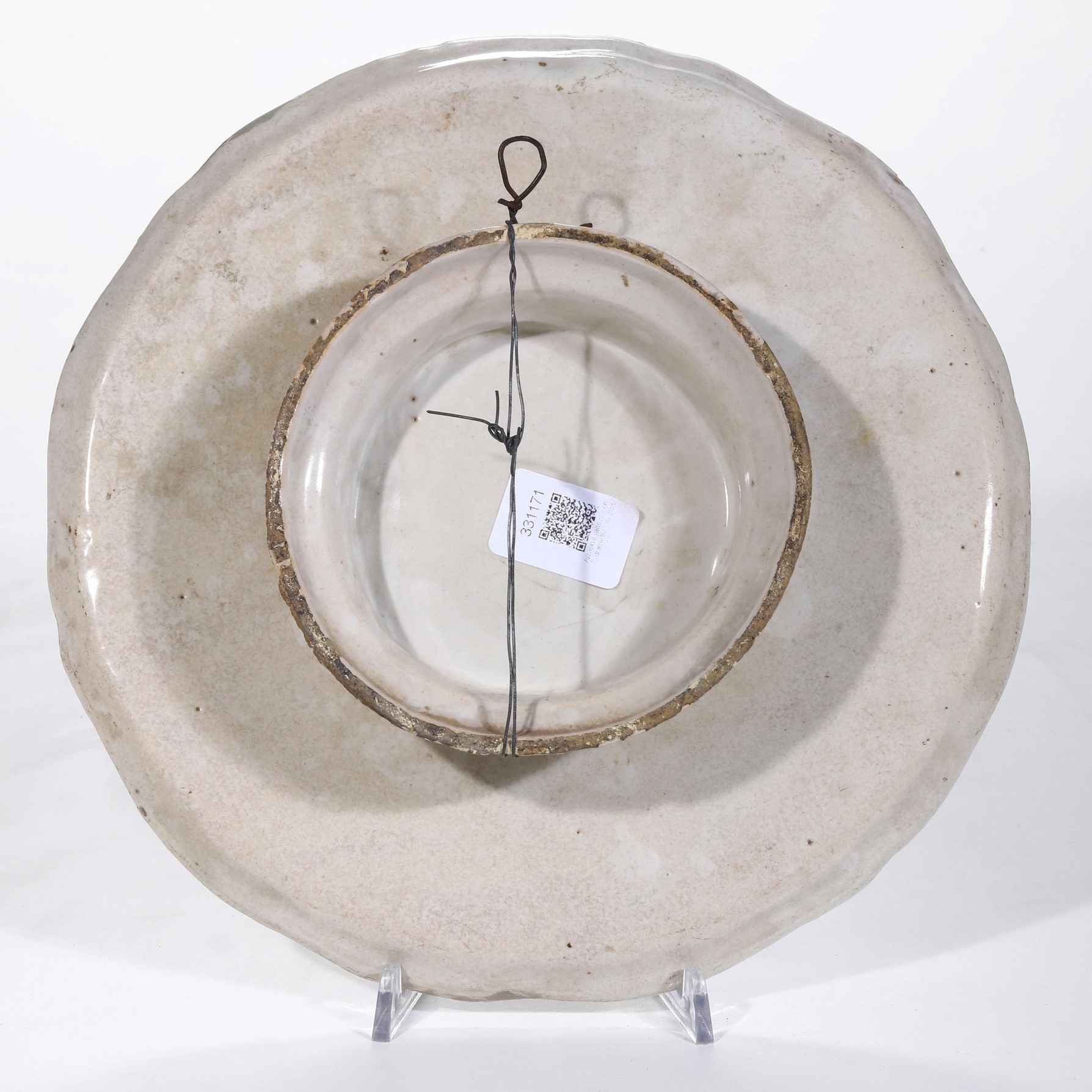 Alzatina, maiolica, fine XVIII secolo