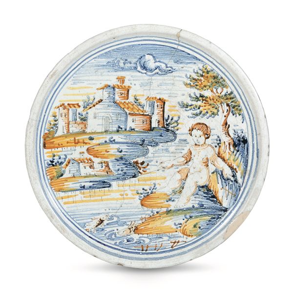 Alzatina Faenza, fine XVI- inizio del XVII secolo 