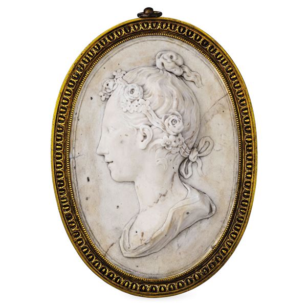 Profilo femminile. Scultore del XVIII-XIX secolo
