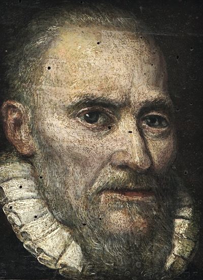 Scuola del XVII Secolo Ritratto di Anziano Nobiluomo