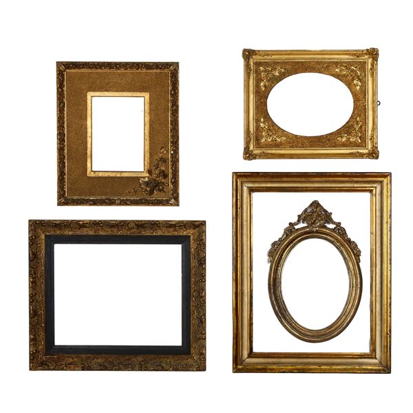 Lotto di cinque cornici, XIX-XX secolo