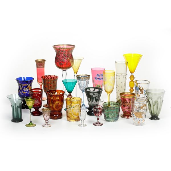 Venticinque bicchieri, XIX-XX secolo. 