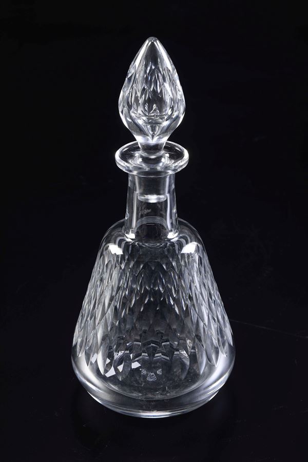 Bottiglia. Francia, Manifattura Baccarat, XX secolo.