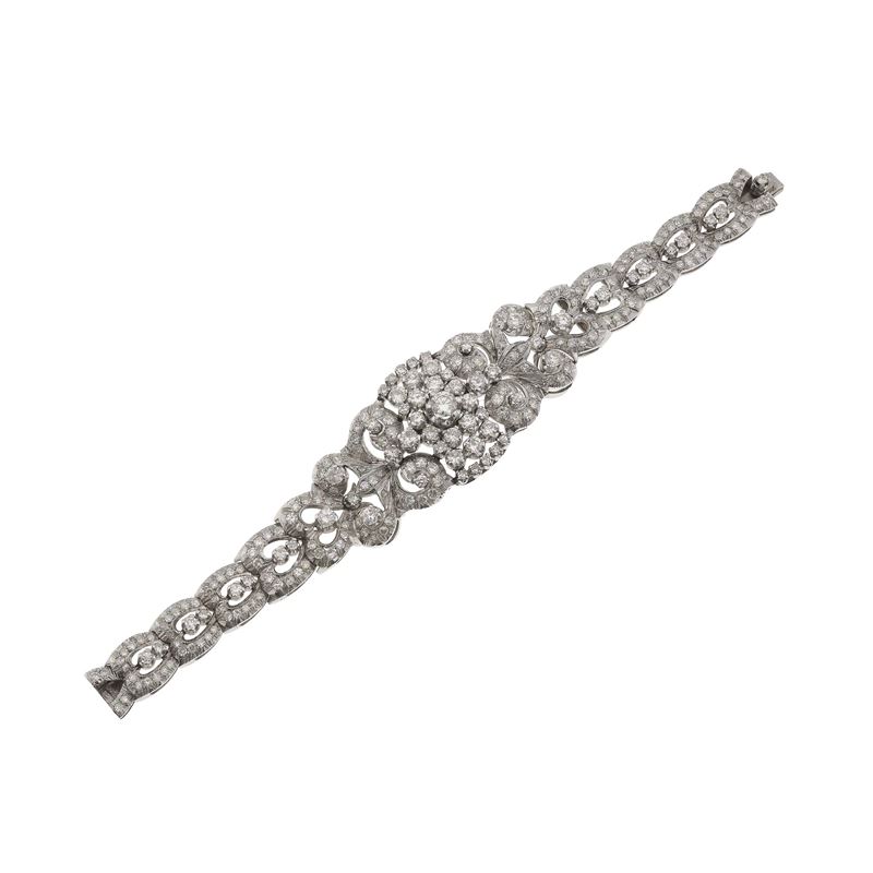 Diamond and gold bracelet  - Auction Fine Jewellery - Cambi Casa d'Aste