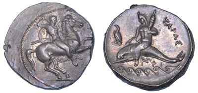 Calabria - Taranto. Nomos, 355-340 a.C.