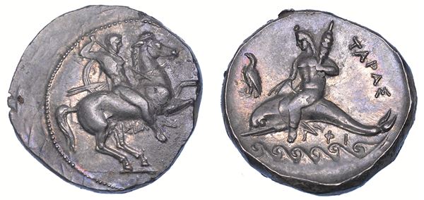 CALABRIA - TARANTO. Nomos, 355-340 a.C.