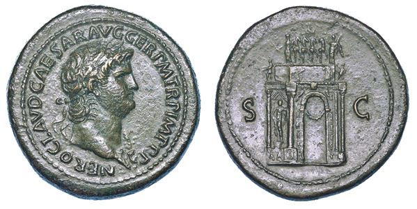 NERONE, 54-68. Sesterzio, anno 65.