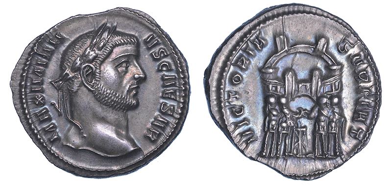 MASSIMIANO ERCULEO, 286-305. Argenteus, anno 294. Ticinum.  - Asta Numismatica - I - Cambi Casa d'Aste