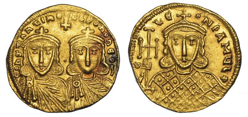 COSTANTINO V COPRONIMO, 741-775. Solido, anni 757-775.  - Asta Numismatica - I - Cambi Casa d'Aste