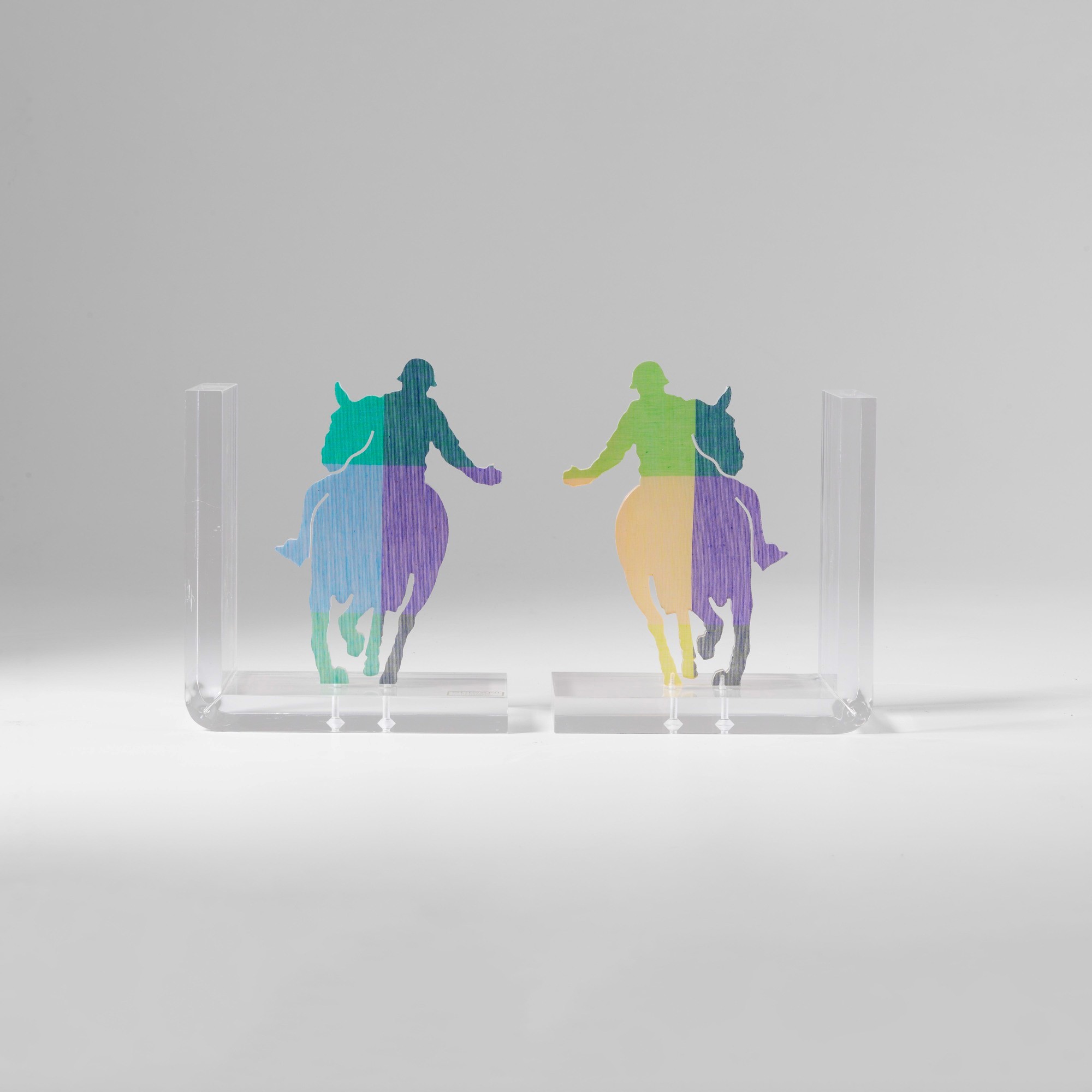 Spisani - Due fermalibri in plexiglas