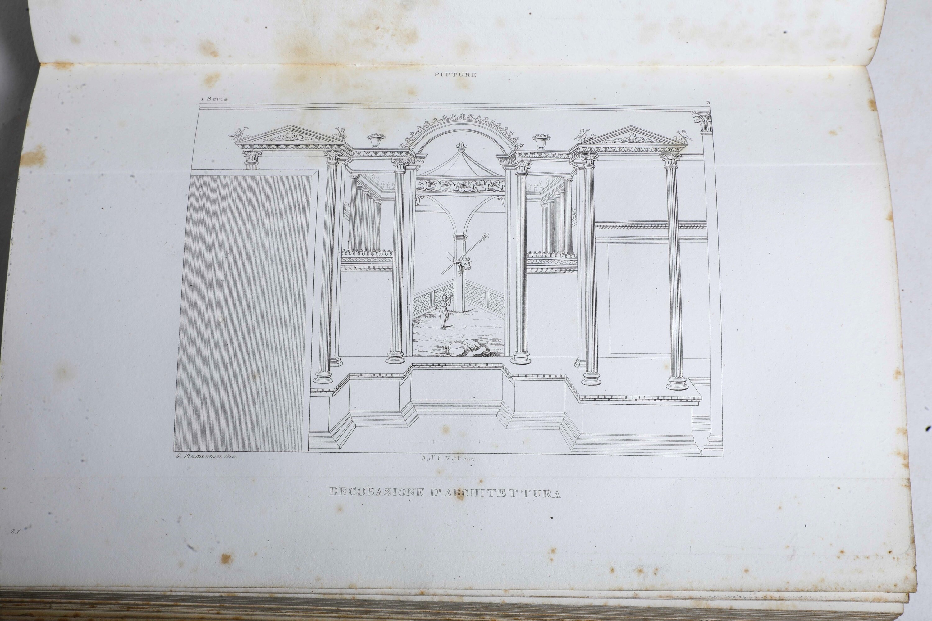 (barrè Louis) Ercolano e Pompei Raccolta Generale di Pitture Bronzi e Mosaici... con Illustrazion...