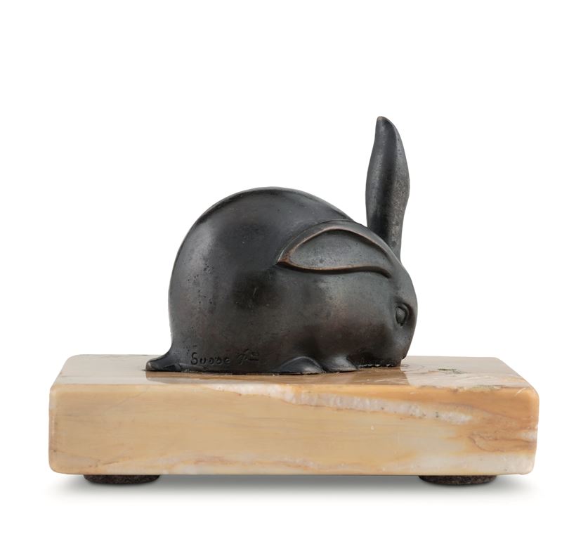 Eduard Marcel Sandoz : Coniglio  - Auction 19th-20th Century Sculpture - Cambi Casa d'Aste