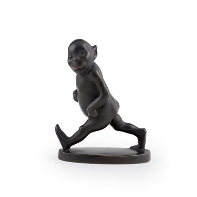 Scultura, figura caricaturale, bronzo fuso e patinato, XX secolo
