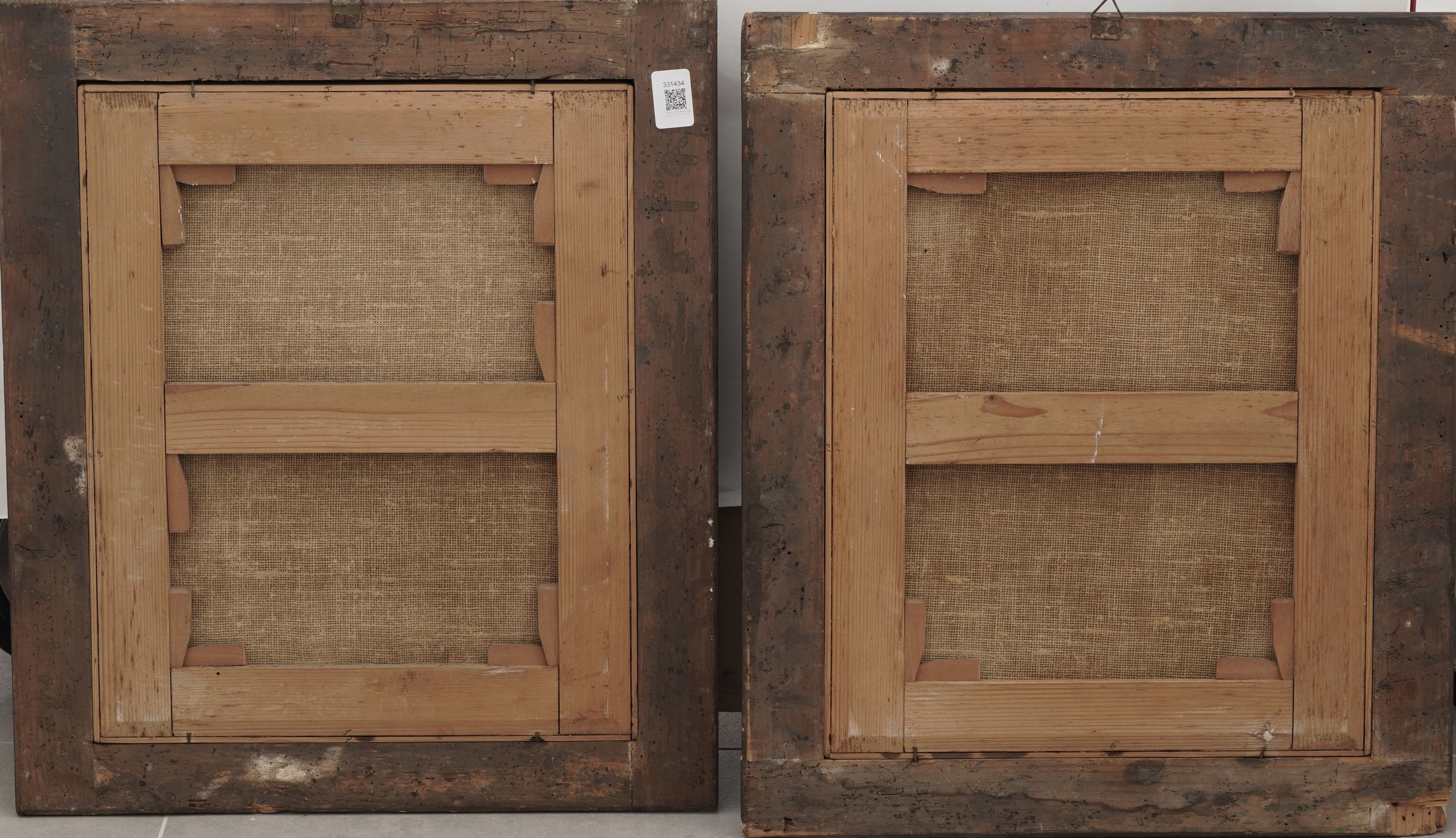 Scuola del XVIII secolo Paesaggi fluviali con figure