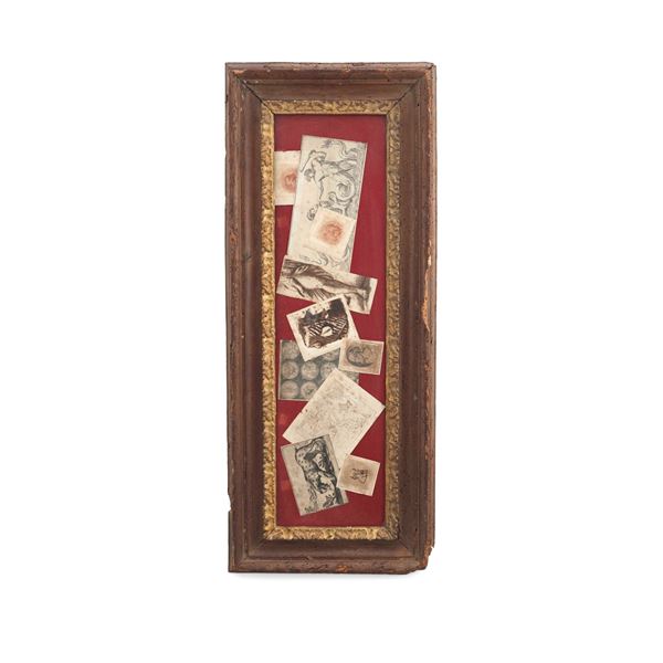 Cornice in legno intagliato e dorato. XIX secolo