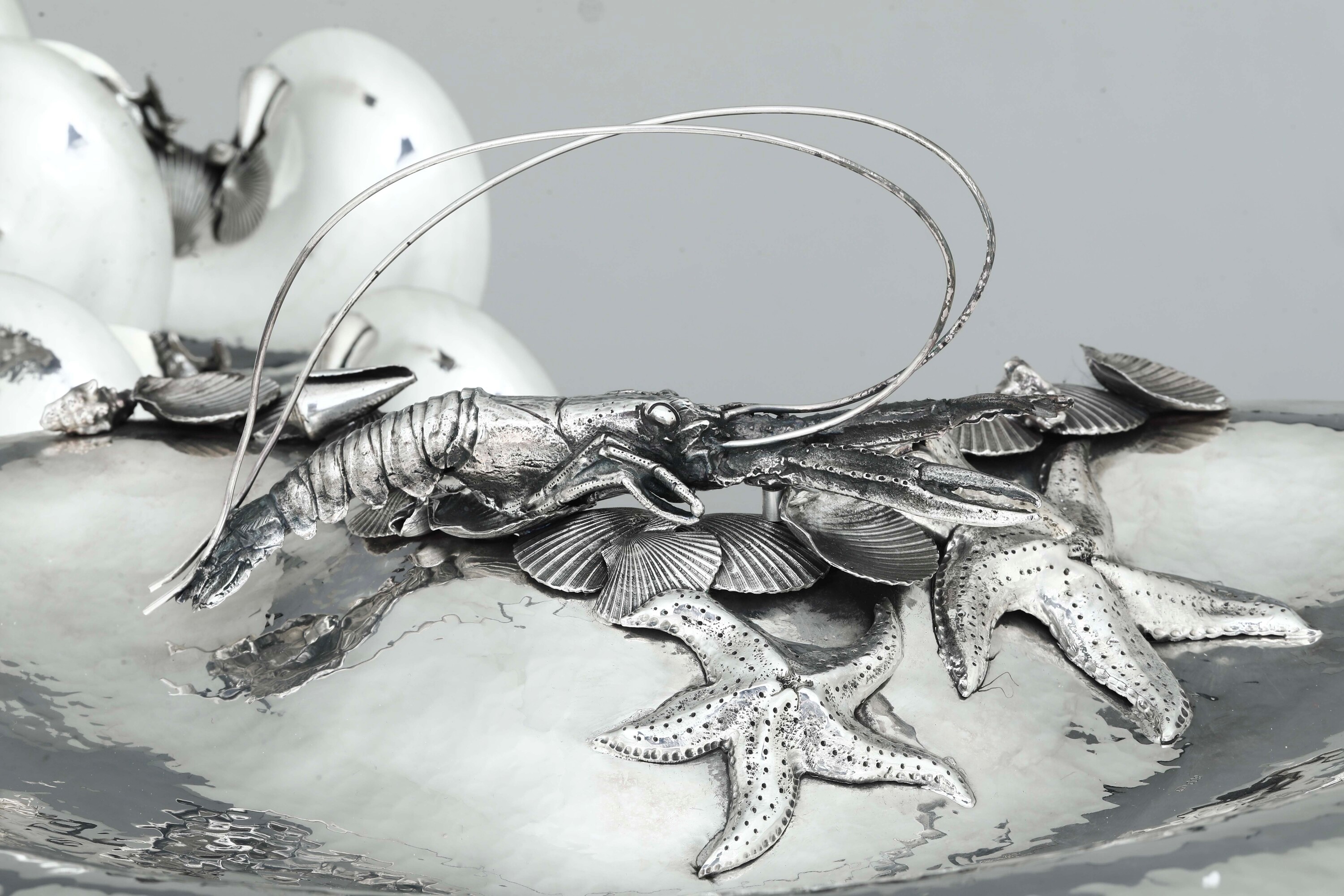 Servizio da Pesce. Argenteria Italiana del XX Secolo, Argentiere Giuseppe Barraia, Palermo