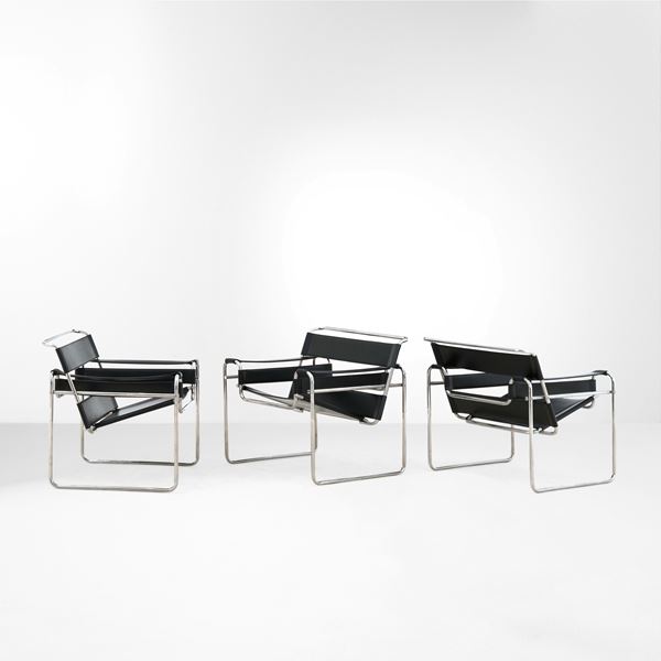 Tre poltrone mod. B3 Vassily